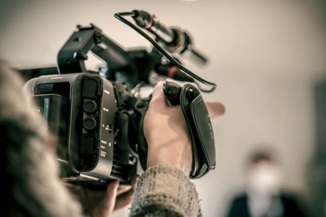 セミナー配信のビデオカメラ